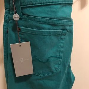 7 for All Mankind Gwenevere Deep Emerald 28